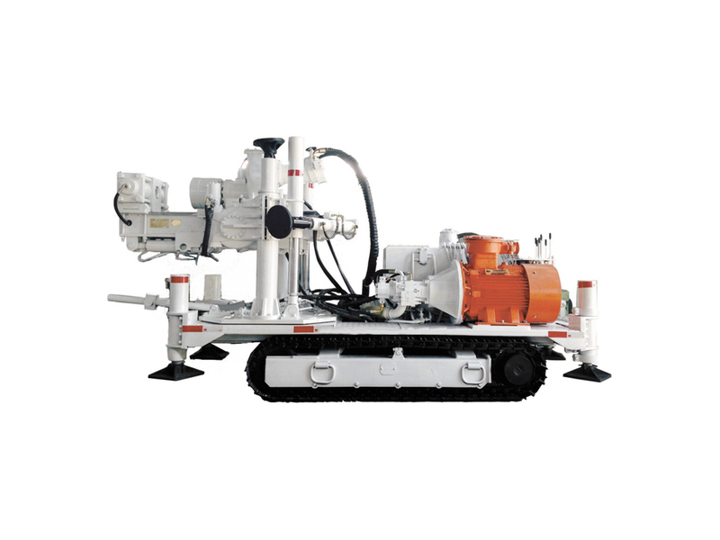 Crawler type fully hydraulic tunnel drilling rig for coal mines